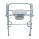 Drive Medical Deluxe Drop Arm Commode, Steel Frame, Knock-Down Design for Easy Transfer