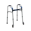 Drive Medical Trigger Release Folding Walker with 5-Inch Wheels and ergonomic grips. Moovkart