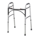 Fabrication Enterprises Easy-Release Folding Walker, Youth with adjustable height and control. Moovkart
