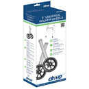 Drive Medical Walker Wheels Fixed with Rear Glide Caps, 5 Inches, Pair