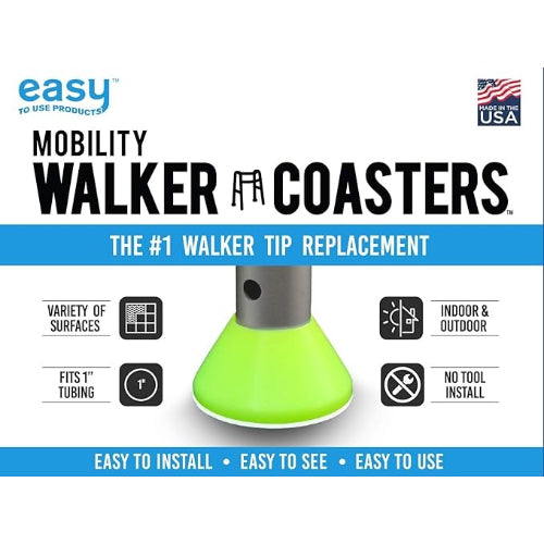 Easy To Use Products Walker Coasters, Pair