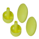 Drive Medical Tennis Ball Glides with Plastic Caps and 2 Replacement Pads, 2 Pack