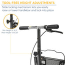 Drive Medical Knee Walker featuring removable basket and 7 Inch casters for easy transport, Moovkart