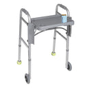 Drive Medical Walker Tray with double recessed cup holders, compatible with standard size walkers, Moovkart