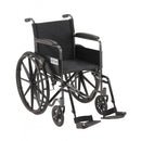 Drive Medical Wheelchair with fixed full arms and swing-away footrests designed for user comfort and mobility support, Moovkart
