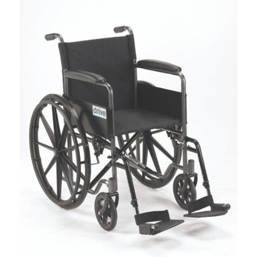 Wheelchair 18 with Fixed Full Arms & Swingaway Det Footrests