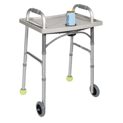 Drive Medical Universal Walker Tray with Cup Holder color, Grey