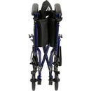 Drive Medical Lightweight Transport Wheelchair, Blue, 19 Inches Seat