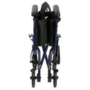 Drive Medical Lightweight Transport Wheelchair, Blue, 17 Inches Seat Width