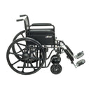 Drive Medical Bariatric Wheelchair with Removable Desk Arms and Elevating Legrests, 20 Inches Seat Width