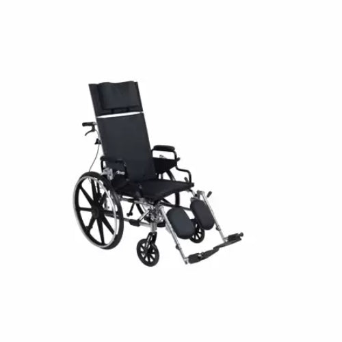 Drive Medical Viper Plus  Reclining Wheelchair Adjustable,18 Inches