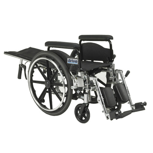 Drive Medical Viper Plus GT Full Reclining Wheelchair, 20 Inches
