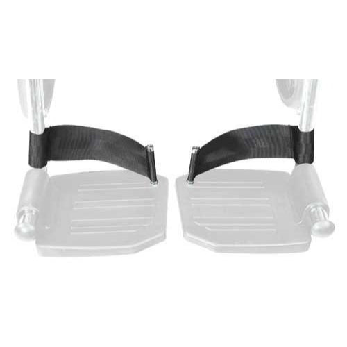 Drive Medical Heel Loops Pair, universal size, black, for swing-away footrest, Moovkart