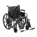 Drive Medical Economy Wheelchair with removable full arms for reliable daily mobility support. Moovkart
