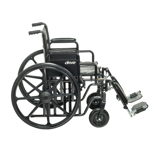 Wheelchair Econ Rem Full Arms 20 with Swing-Away Footrests