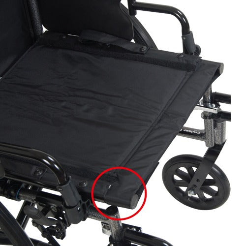 Drive Medical Cruiser X4 Wheelchair with Swing Away Footrests and Adjustable Desk Arms, 20 Inches