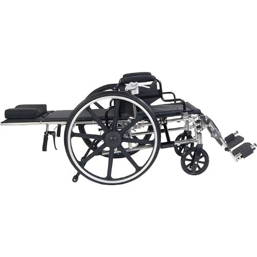Drive Medical Viper GT Reclining Wheelchair with Detachable Desk Arms, 16 Inches