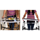 North American Walker Tray With Grip Mat, Gray