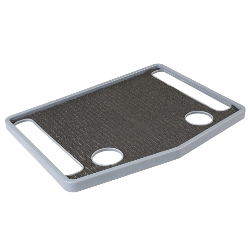 North American Walker Tray With Grip Mat, Gray