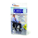 Jobst For Men 8-15 mmHg Over the Calf Socks in white, designed to relieve leg fatigue, improve circulation, reduce minor swelling, Moovkart.