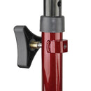 Drive Medical Aluminum Rollator with Adjustable Seat Height, Red, 6 Inch Wheels and Padded Seat