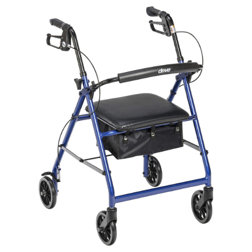 Rollator Aluminum with Adj. Seat Height Blue