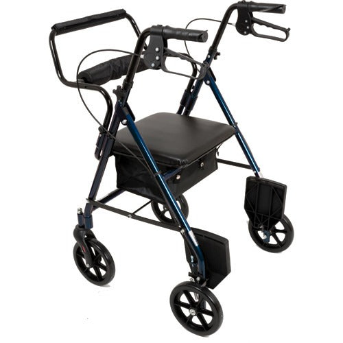 Combination Blue Rollator & Transport Wheelchair, 2 pack