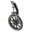 Drive Medical 4 Wheel Rollator Walker with Padded Seat and Storage Pouch for Seniors, Black