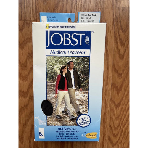 Jobst ActiveWear Knee High 15-20mmHg, Black