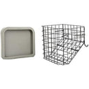 Drive Medical 3 Wheel Rollator with Pouch, Basket Tray and 300 lbs Capacity, Flame Red