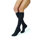 Black Jobst Active socks with reinforced heel and non-binding band for secure, medical-grade support, Moovkart