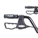 Drive Medical Oversized heavy-duty bariatric Steel Rollator with Loop brakes, blue, Moovkart