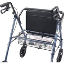 Drive Medical Oversized Steel Rollator with adjustable handles and padded seat, Moovkart