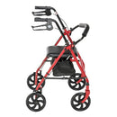 Drive Medical rollator with 7.5-inch wheels and padded backrest, Moovkart