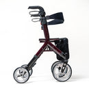 Ascent Brandywine Rollator Walker with Padded Seat and 10 Inch Wheels for Seniors