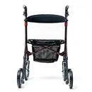 Ascent Rollator Brandywine with ergonomic handles, padded seat, integrated brakes, Moovkart