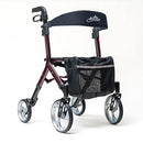 Ascent Rollator Brandywine with 10 inch all-terrain front wheels for smooth mobility, Moovkart