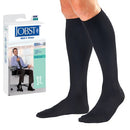 Jobst Men's Dress 8-15 mmHg Navy Knee-High Compression Socks for leg support, Moovkart