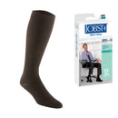 Jobst Men's Dress 8-15 mmHg Brown Knee-High Compression Socks for comfort and circulation, Moovkart