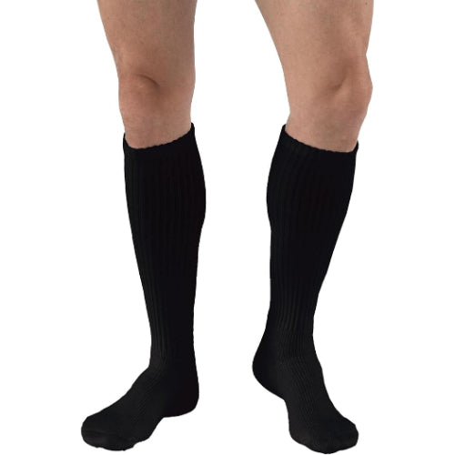 Jobst SensiFoot Diabetic Knee High Socks, 8-15 mmHg, Black for superior comfort and support. Moovkart
