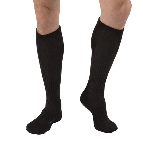 Jobst SensiFoot Diabetic Crew Socks 8-15 mmHg in Black – Designed for comfort and support, ideal for diabetic foot care, Moovkart