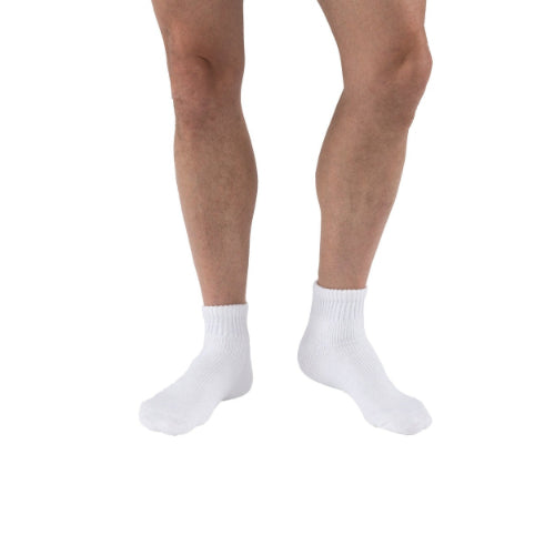 Jobst Sensifoot Mini Crew 8-15 mmHg Diabetic Socks – Mild compression, cushioned padding, and comfort fit, Moovkart.