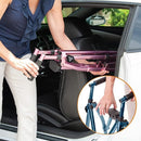 Wonder EZ Fold-N-Go Walker with Locking-Swivel Wheels, 400 lb Capacity, Vivid White