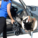 Stander Wonder Rollator, Black Walnut, 250 lbs Capacity