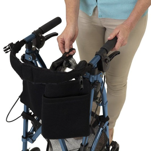 Stander EZ Fold-N-Go Rollator Rolling Walker for Seniors, Cobalt Blue, Each