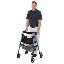 Stander EZ Fold-N-Go Rollator, Lightweight, Portable & Cobalt Blue