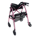 Stander EZ Fold-N-Go Rollator, Regal Rose