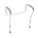 Drive Medical Knocked Down Toilet Safety Frame with Adjustable Rail for Secure Support
