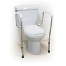 Carex Toilet Guard Rail for Bathroom Safety with Adjustable Arms and Non-Retail Box, 1 Set