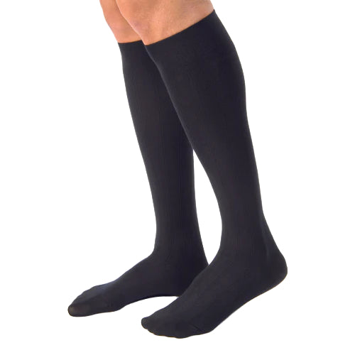 Jobst men compression socks, 20-30 mmHg, small, black, for comfort and circulation, durable, Moovkart